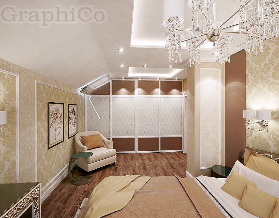 Дизайн-проект квартиры в Петровском - спальня