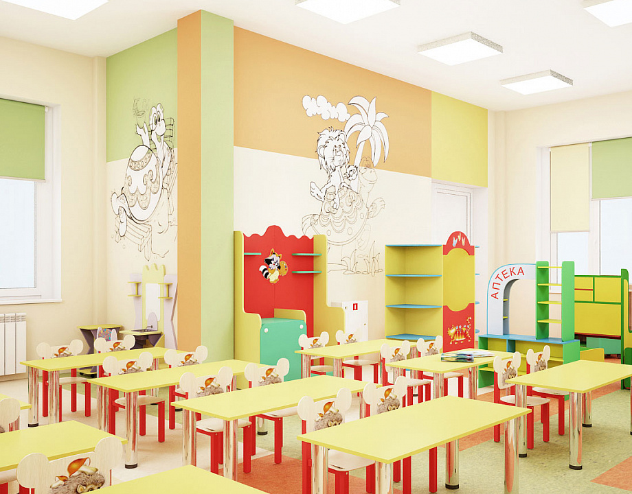 Дизайн детского сада в Туле