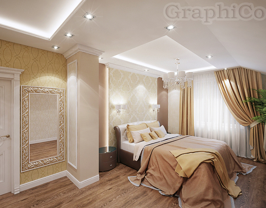 Дизайн-проект квартиры в Петровском - спальня